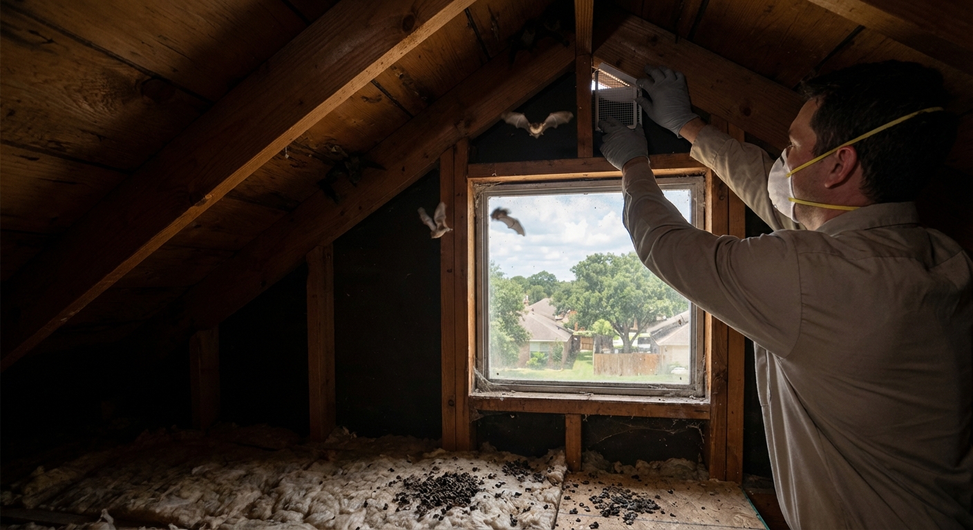 Bats in Your Attic in Houston? Safe Removal Options