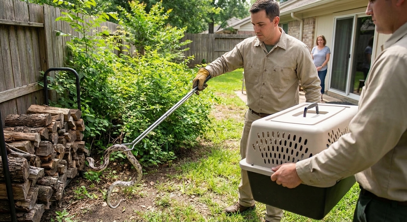 Snake in Your Yard in Houston? Here’s How Removal Works