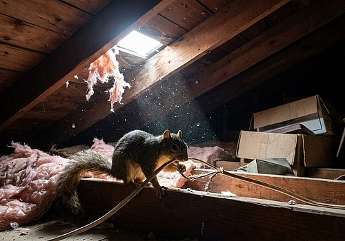 Why Are Squirrels Chewing Wires in Your Houston Attic?