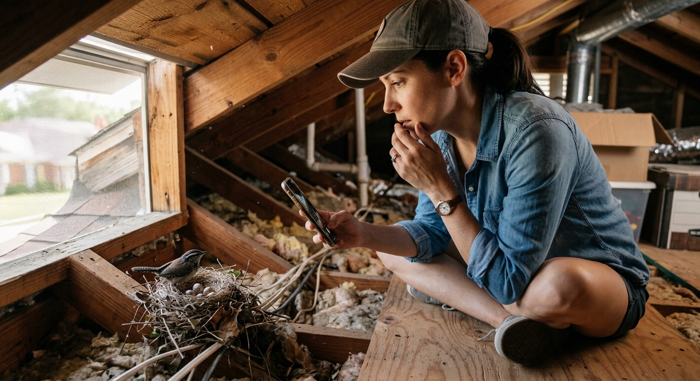 Birds nesting in Houston home - prevention and removal tips